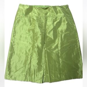J. Crew Light Lime A-Line Skirt